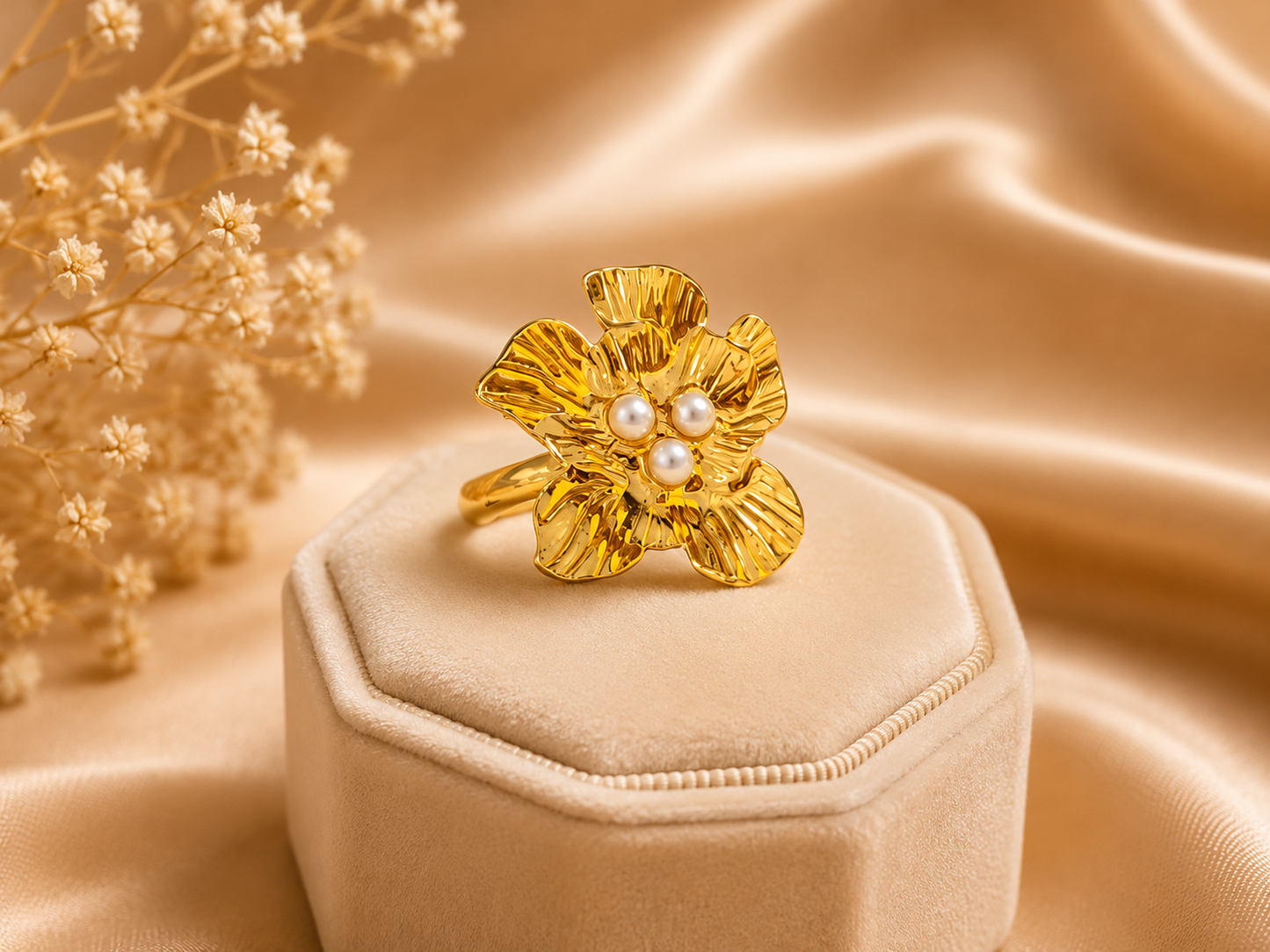 Flora Pearl Ring
