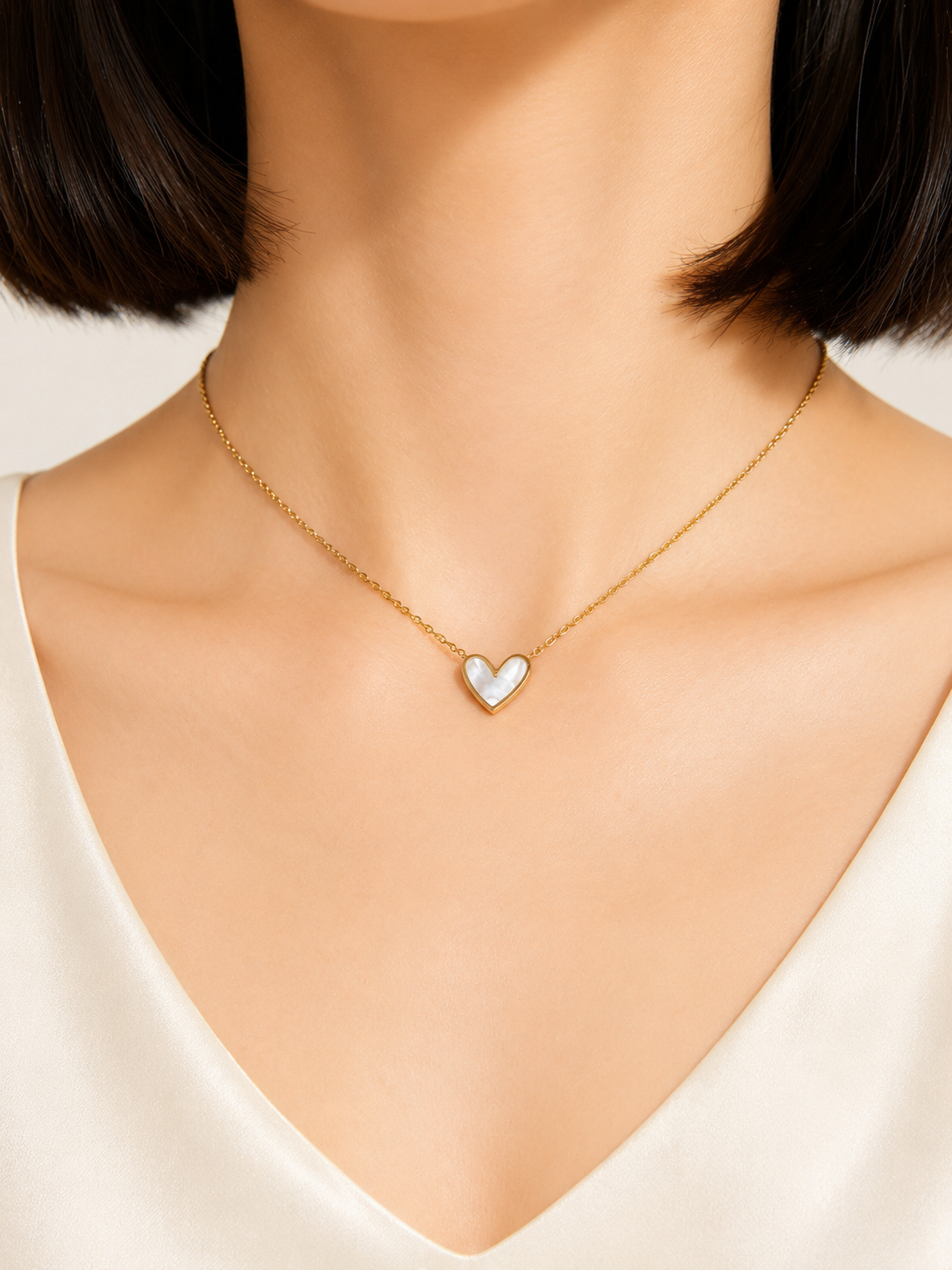 Opal Heart Pendant