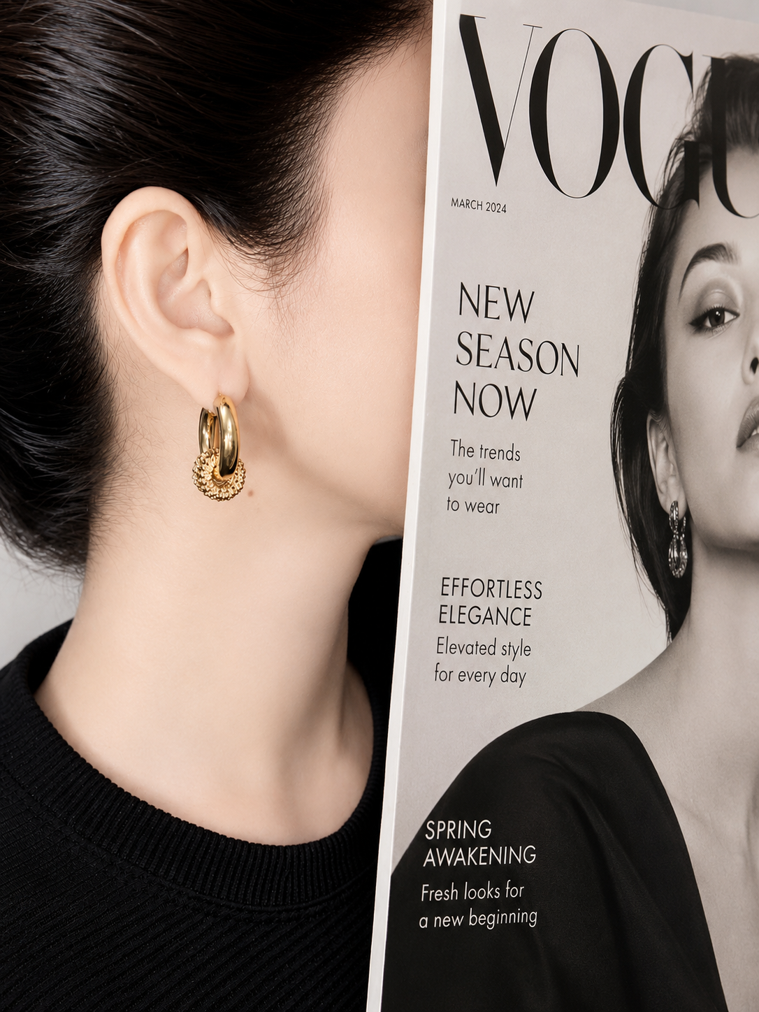 Royal Bloom Hoops
