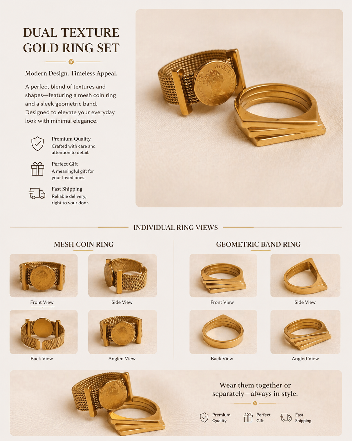 Monarch Ring Duo