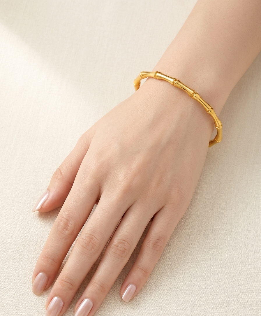 Golden Bamboo Cuff