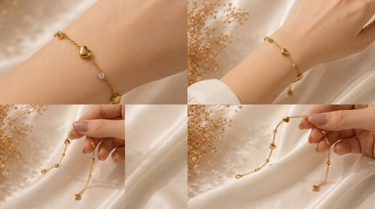 Crystal Hearts Bracelet